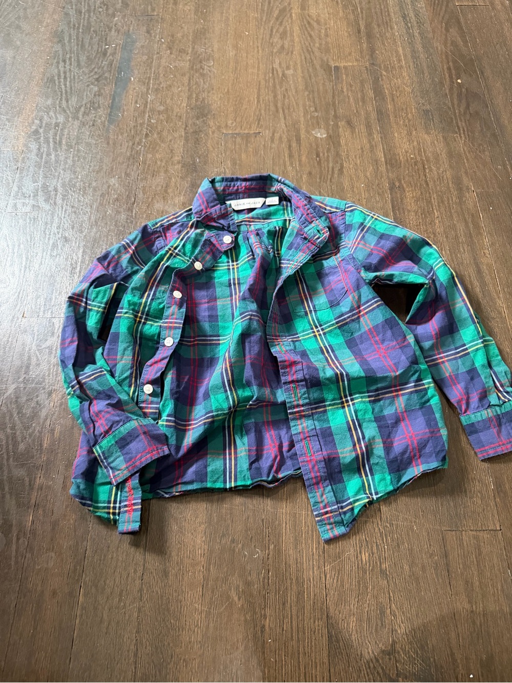 Boys Plaid Button Down Shirt
